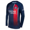 Camiseta de fútbol Manga Larga Paris Saint-Germain Primera Equipación 23-24 - Hombre